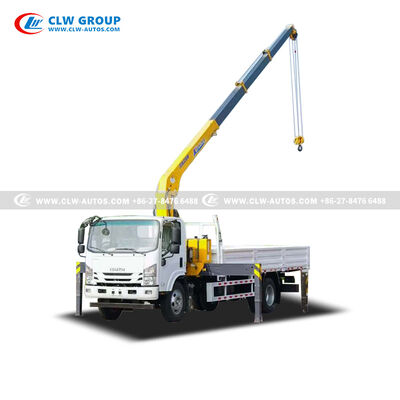 ISUZU 4x2 5-Ton Crane Truck with XCMG 4-Section Boom and 360° Rotation for Construction & Logistics