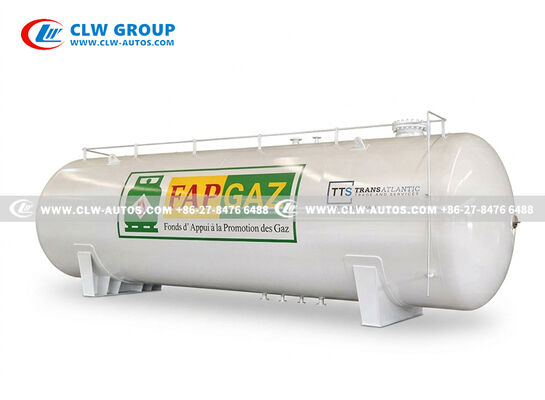 50CBM 25Ton Carbon Steel Horizontal LPG Storage Tank for Conakry Guinea