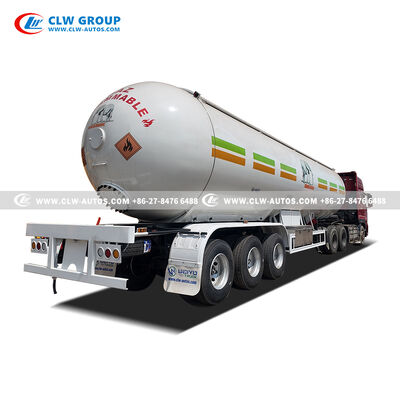 Tri-Axle 60m³ LPG Tanker Trailer with Q345R Steel Tank and USA CORKEN Pump for Bulk Gas Distribution