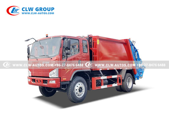FAW Jiefang Tiger VH 4x2 8m³ Compactor Garbage Truck with PLC Hydraulic Control and High-Pressure Hydraulic Compaction