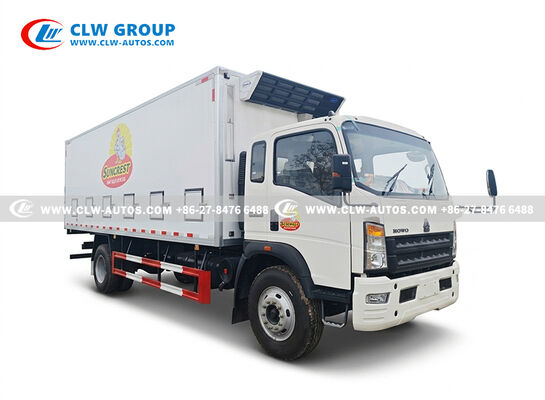 HOWO 40,000-60,000pcs Capacity Day Old Chick Transport Truck with Constant Temperature Control and Multi-layer Stainless Steel Shelves