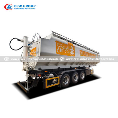 66 CBM Animal Bulk Feed Trailer for Poultry and Livestock Feed Transport