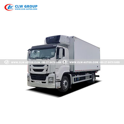 ISUZU 4HK1-TC60 10Tons Meat Hook Refrigerated Truck with Carrier Supra 850S Independent Cooling