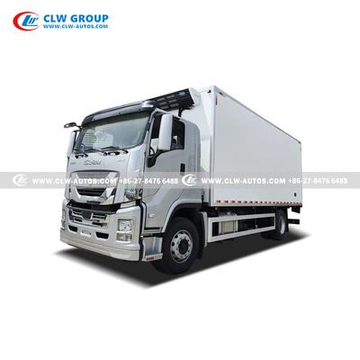 ISUZU 10-Ton Frozen Meat Reefer Truck with Carrier Citimax 1100 and Stainless Steel Meat Rail System