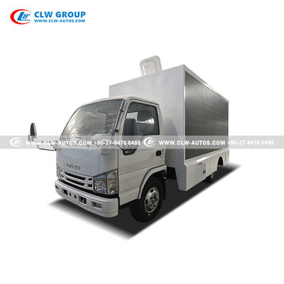 ISUZU 100P LED Advertising Truck with 120HP Euro 4/6 Engine, Hydraulic Screen Protection & 18kW Silent Generator