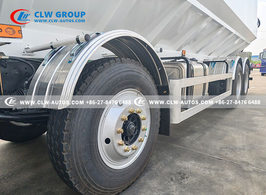 Shacman 8x4 440HP Bulk Feed Transport Truck with 20tons Carbon Steel Tank and Hydraulic Unloading System