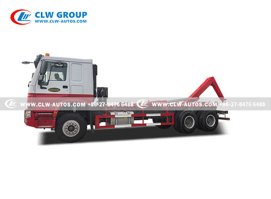 Sinotruk HOWO RHD 6x4 25-Ton Hydraulic Hook Lift Truck with Weichai 400HP Engine and RHD HW76 Cabin