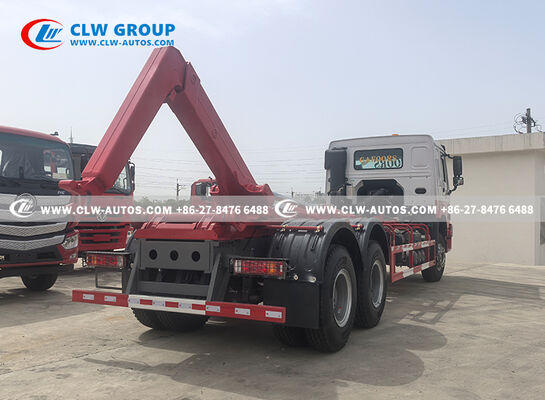 Sinotruk HOWO RHD 6x4 25-Ton Hydraulic Hook Lift Truck with Weichai 400HP Engine and RHD HW76 Cabin