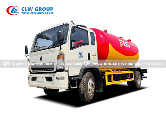 Sinotruk HOWO 4x2 15,000L LPG Bobtail Truck with CORKEN Z2000 Pump and Q345R Steel Tank for Heavy-Duty Propane Delivery