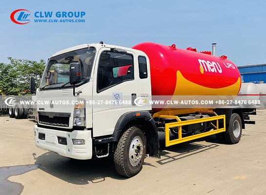 Sinotruk HOWO 4x2 15,000L LPG Bobtail Truck with CORKEN Z2000 Pump and Q345R Steel Tank for Heavy-Duty Propane Delivery