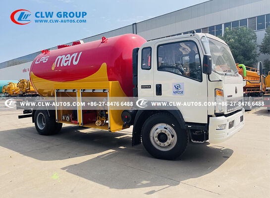 Sinotruk HOWO 4x2 15,000L LPG Bobtail Truck with CORKEN Z2000 Pump and Q345R Steel Tank for Heavy-Duty Propane Delivery