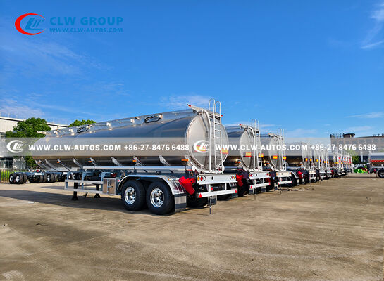 38000L Capacity 3-Compartment Aluminum Alloy Fuel Tank Semi-Trailer for Bulk Fuel Transport