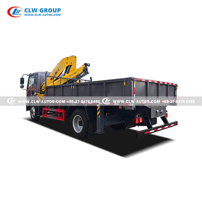 HOWO 5 Ton Knuckle Boom Crane Truck for Dual Lifting & Hauling