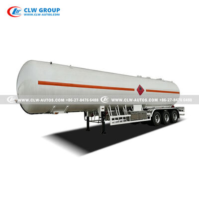 59.5CBM 3 Axle LPG Tank Semi Trailer For Nigeria
