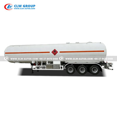 59.5CBM 3 Axle LPG Tank Semi Trailer For Nigeria