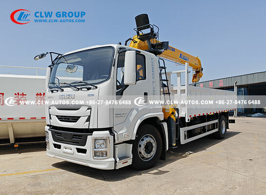 ISUZU GIGA 8x4 16-Ton Straight Boom Crane Truck with 360° Rotation and 350HP Euro IV Engine