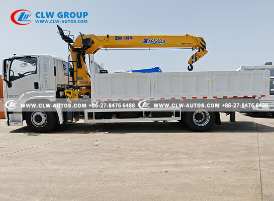 ISUZU GIGA 8x4 16-Ton Straight Boom Crane Truck with 360° Rotation and 350HP Euro IV Engine