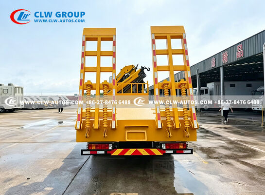 Sinotruk HOWO 6x4 Flatbed Wrecker Truck with 10 Ton Knuckle Boom Crane