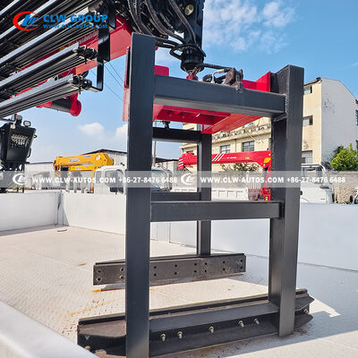 Shacman 8x4 Truck Mounted Knuckle Boom Crane with Brick grab