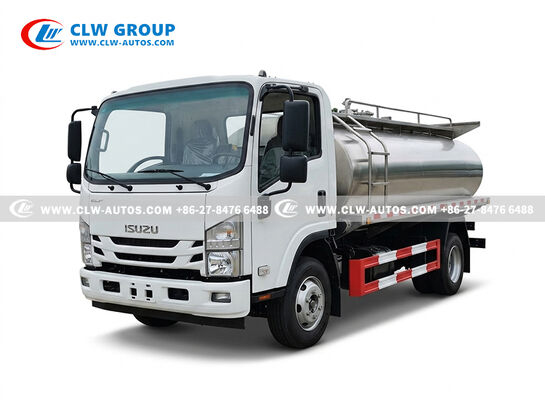 5m³ Milk Tank Truck with CIP Self-Cleaning System