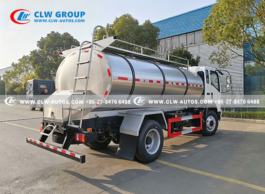 HOWO 8000L Stainless Steel Insulated Milk Tank Truck for Milk Transport