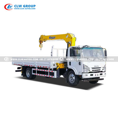 ISUZU 4x2 5-Ton Crane Truck with XCMG 4-Section Boom and 360° Rotation for Construction & Logistics
