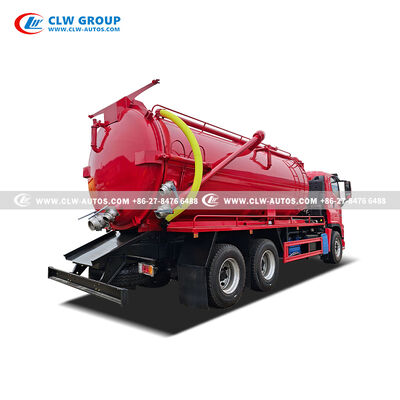 ISUZU 6x4 Sewage Suction Truck with 15-20m³ Carbon Steel Tank and High-Efficiency Vacuum Suction System
