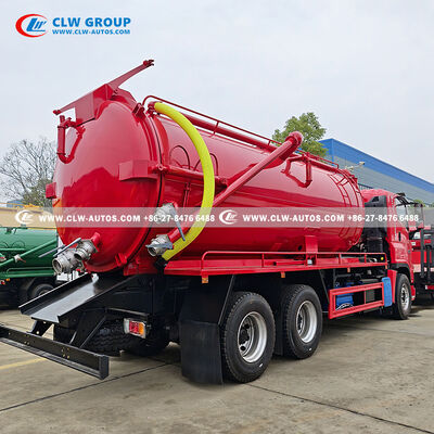 ISUZU 6x4 Sewage Suction Truck with 15-20m³ Carbon Steel Tank and High-Efficiency Vacuum Suction System