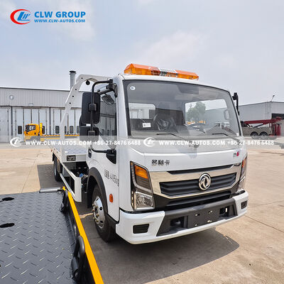 Dongfeng Dolica 4-Ton Recovery Flatbed Wrecker Tow Truck 6m Tilt Tray