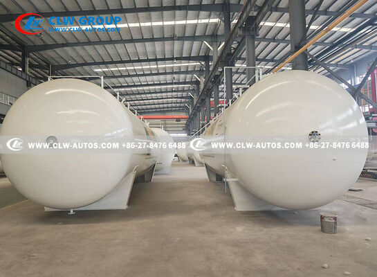50CBM 25Ton Carbon Steel Horizontal LPG Storage Tank for Conakry Guinea