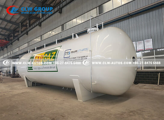 50CBM 25Ton Carbon Steel Horizontal LPG Storage Tank for Conakry Guinea