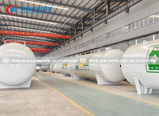 50CBM 25Ton Carbon Steel Horizontal LPG Storage Tank for Conakry Guinea