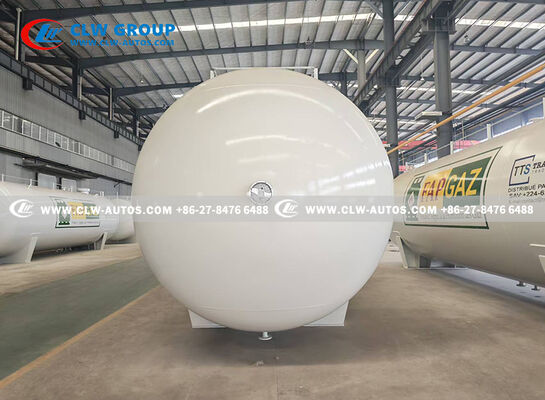 50CBM 25Ton Carbon Steel Horizontal LPG Storage Tank for Conakry Guinea