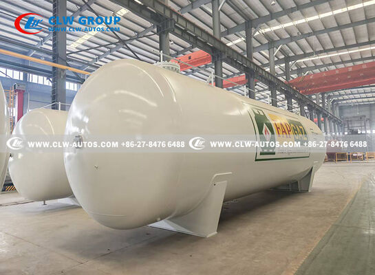 50CBM 25Ton Carbon Steel Horizontal LPG Storage Tank for Conakry Guinea