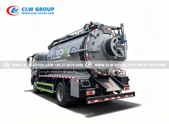 I-SUZU 13m³ Sewer Cleaning Truck with SK-30S Water-Ring Vacuum Pump