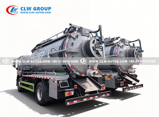 I-SUZU 13m³ Sewer Cleaning Truck with SK-30S Water-Ring Vacuum Pump