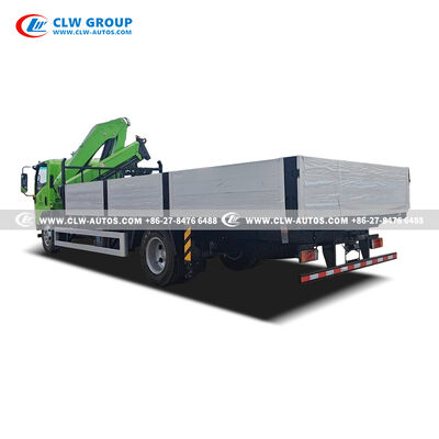 ISUZU 700P 5-Ton Crane Truck with Aluminum Alloy Cargo Box, Liquid Fuel Engine Heating & 10-Ton Tow Hook for Russian Market