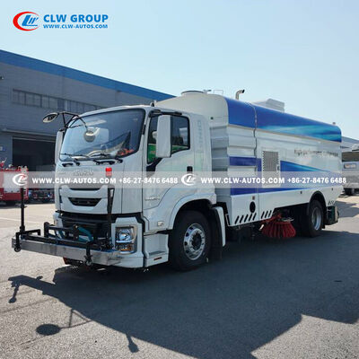 ISUZU FVR 4x2 12m³ Sweeper Truck with 240HP Euro VI Engine, Full-Width Magnetic Strip, and 65km/h Sweeping Speed for Highways & Airports