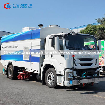 ISUZU FVR 4x2 12m³ Sweeper Truck with 240HP Euro VI Engine, Full-Width Magnetic Strip, and 65km/h Sweeping Speed for Highways & Airports