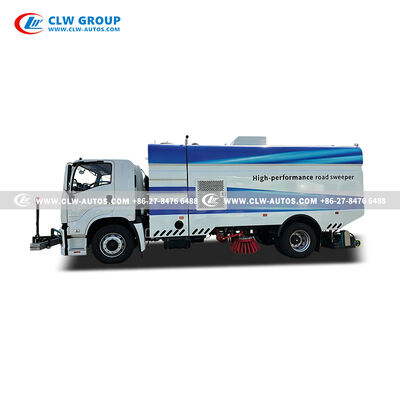 ISUZU FVR 4x2 12m³ Sweeper Truck with 240HP Euro VI Engine, Full-Width Magnetic Strip, and 65km/h Sweeping Speed for Highways & Airports