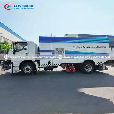 ISUZU FVR 4x2 12m³ Sweeper Truck with 240HP Euro VI Engine, Full-Width Magnetic Strip, and 65km/h Sweeping Speed for Highways & Airports