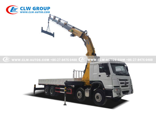 Sinotruk HOWO 8x4 20-Ton Knuckle Boom Crane Truck with 360° Rotation and Multi-Segment Articulated Folding Boom