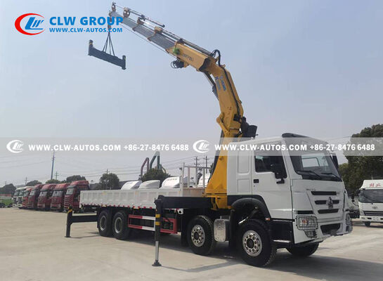 Sinotruk HOWO 8x4 20-Ton Knuckle Boom Crane Truck with 360° Rotation and Multi-Segment Articulated Folding Boom