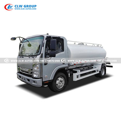 ISUZU 600P 5,000L 304-2B Stainless Steel Water Tanker Truck with 130HP Euro V Engine for Potable Water & Dust Control
