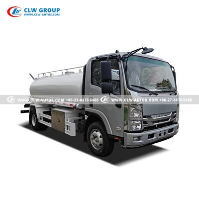 ISUZU 600P 5,000L 304-2B Stainless Steel Water Tanker Truck with 130HP Euro V Engine for Potable Water & Dust Control