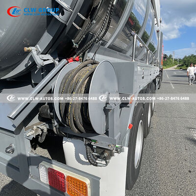 25m³ 316 Stainless Steel Vacuum Tank Semi-Trailer with Italian JUROP PVT700 Vacuum Pump and High-Pressure Washing System