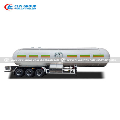 Tri-Axle 60m³ LPG Tanker Trailer with Q345R Steel Tank and USA CORKEN Pump for Bulk Gas Distribution