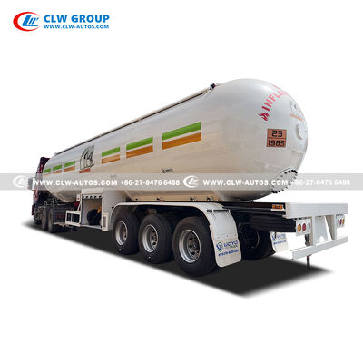 Tri-Axle 60m³ LPG Tanker Trailer with Q345R Steel Tank and USA CORKEN Pump for Bulk Gas Distribution
