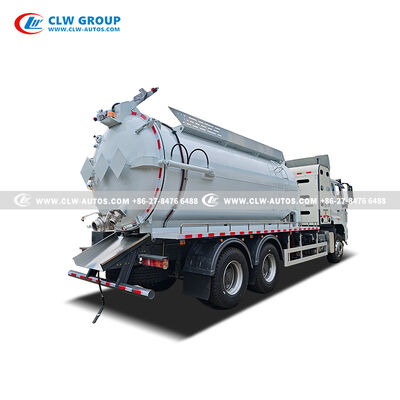 15m³ CNG Vacuum Sewage Suction Truck with Jurop Vacuum Pump for Municipal Sewer Dredging