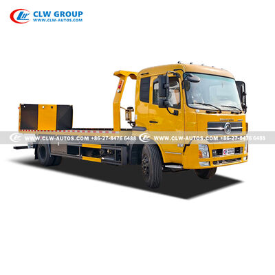 Dongfeng Tianlong 4x2 Wrecker Truck with 8-10 Ton Winch and One-to-Two Towing Capability Featuring Full Sliding & Tilting Flatbed